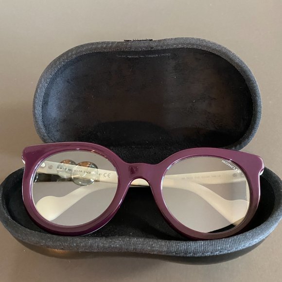 Moncler ML Sunglasses Bordeux (Reflective) - NEW - Picture 1 of 8
